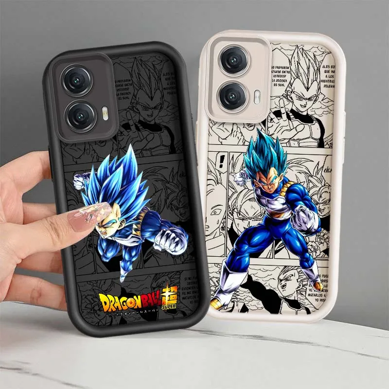 D-Dragon Ball-funda Vegeta cómica para Motorola MOTO Edge G85 G54 G35 G34 G32 E22 E14 G04 50 5G, funda de teléfono con escalera ocular