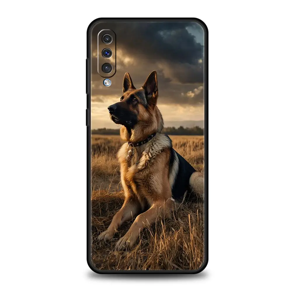 Funda de perro pastor alemán de belleza para Samsung A56 A36 A26 A54 A52 A24 A14 A50 A72 A20E A06 A12 A22 A34 A42 A32 A04s A16 5G - imagen 5