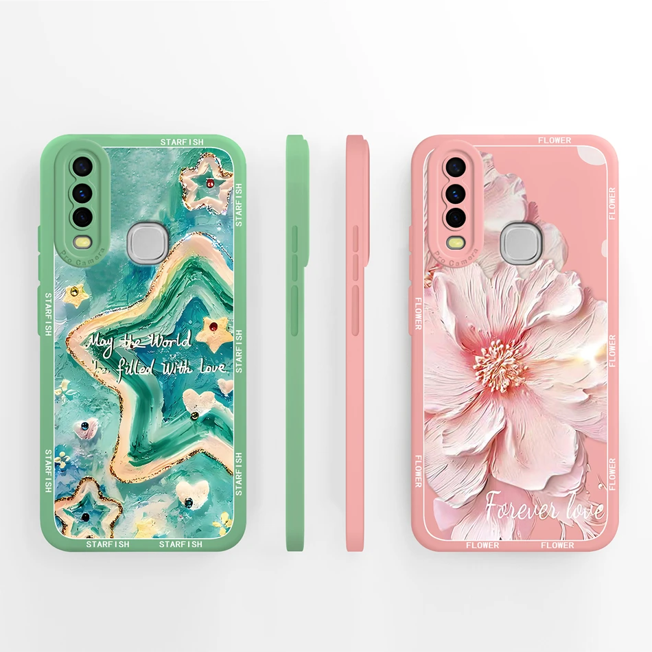 Funda especial para Vivo Y17 Y17S Y16 Y15 Y15S Y15A, funda trasera suave de silicona líquida de alta calidad, carcasa de protección completa para teléfono - imagen 3