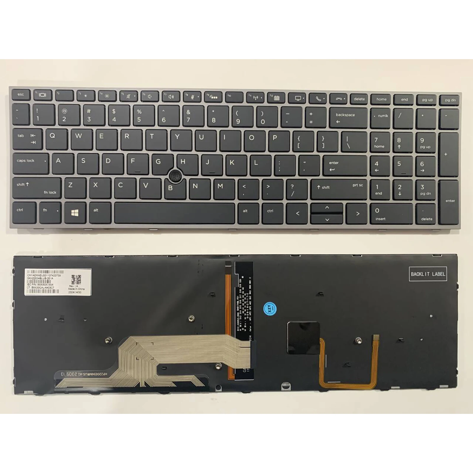 Para HP ZBOOK 17 G5 17 G6 15 G5 15 G6 teclado del ordenador portátil diseño de EE. UU. - imagen 4