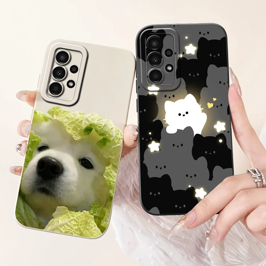Funda de TPU suave con dibujos animados de animales para Samsung Galaxy A13 4G, A33, A53, A73, 5G, A13, A33, 53, 73, 5G - imagen 5