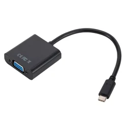 WvvMvv Adaptador USB-C VGA MacBook Chromebook
