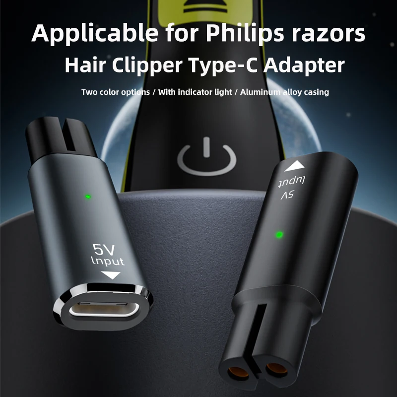 Adaptador de afeitadora USB C PD a DC 5V para Philips OneBlade QP2724 QP2834 QP1424 QP1924 QP4631 TypeC cargador convertidor Afeitadora eléctrica - imagen 5