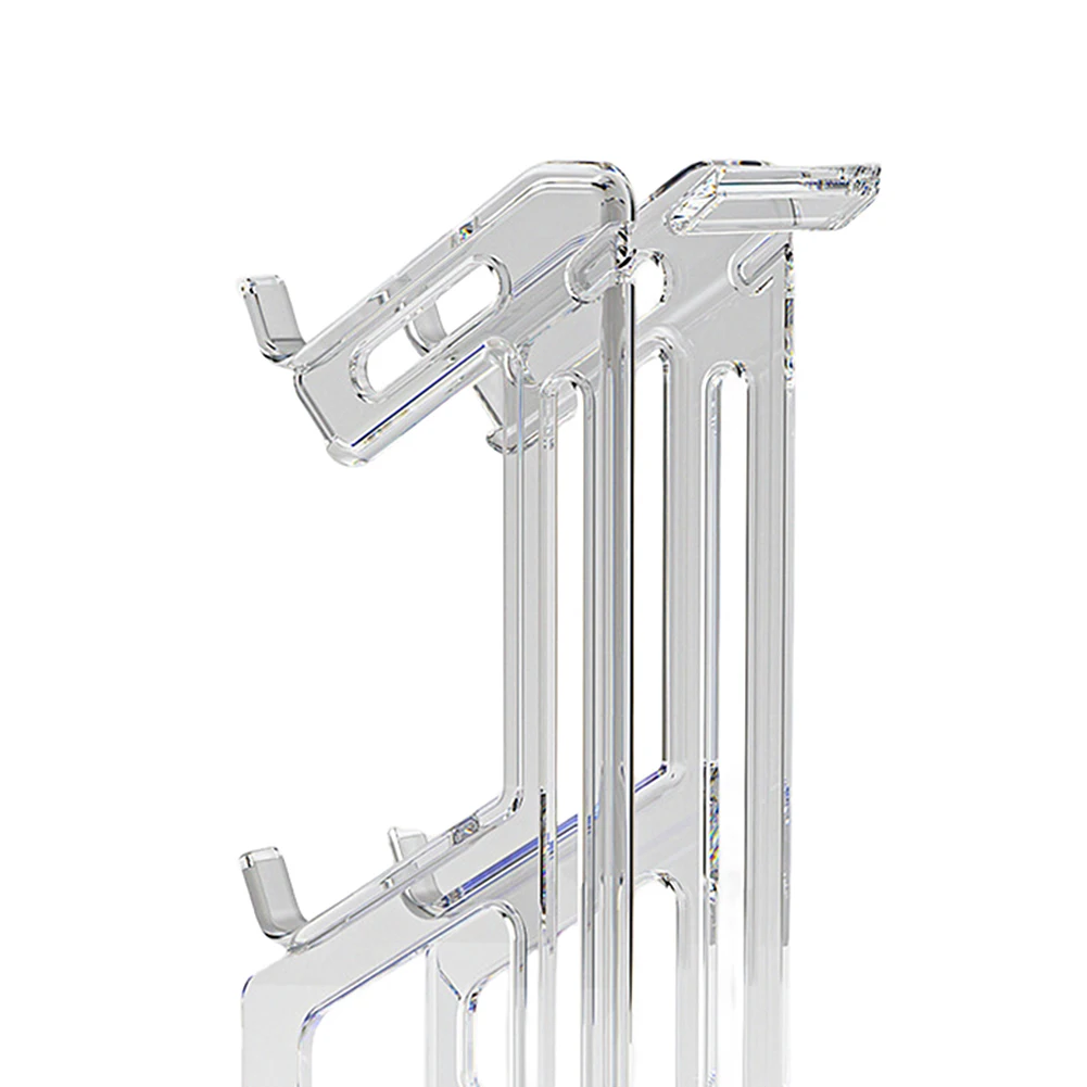 Soporte para controlador de juego Dual RGB, soporte de escritorio para ahorro de espacio, soporte para controlador de juegos extraíble antiarañazos para PS5, PS4, Switch, Xbox - imagen 5