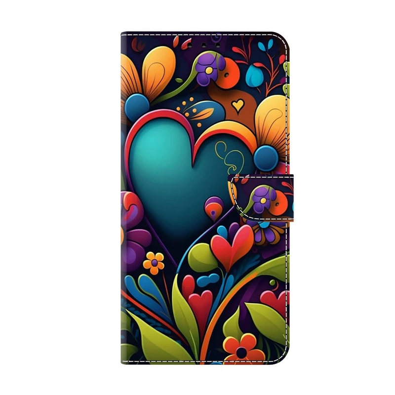 Para Google Pixel 9A funda con patrón pintado cartera Flip Book cubierta para Google Pixel 9a GTF7P funda de teléfono Pixel9A GXQ96 G3Y12 Etui - imagen 4