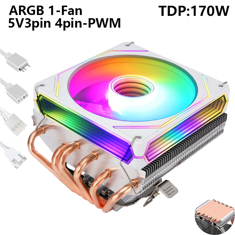 6Heat pipes ARGB Fan
