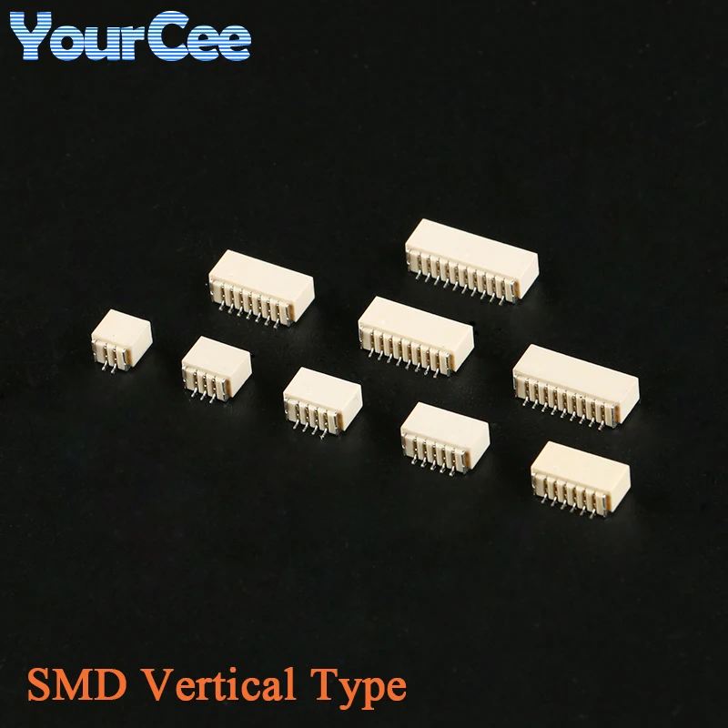 50 Uds JST SH1.0 conector SMD de 1,0mm tipo Vertical/Horizontal carcasa de enchufe cable a placa 2P 3P 4P 5P 6P 7P 8P 9P 10P Terminal - imagen 4