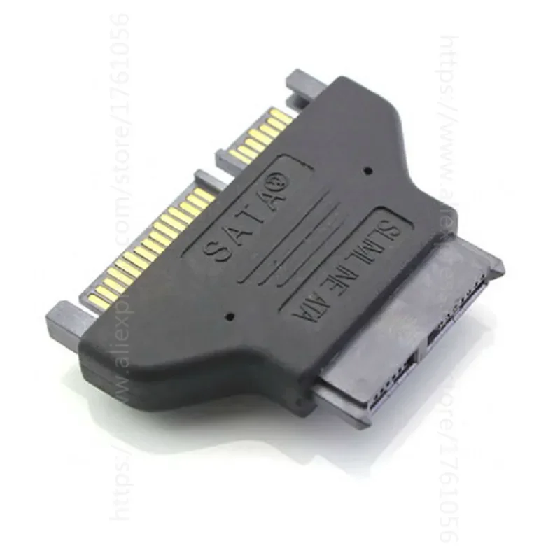 Adaptador convertidor SATA 7 + 15 22 pines macho a Mini Slim SATA 7 + 6 pines 13 pines hembra - imagen 2
