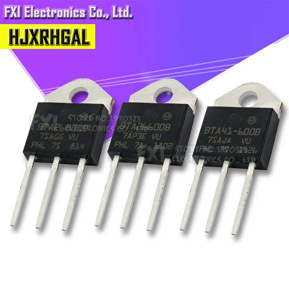 5 piezas BTA41-600B BTA41-600 TO3P, BTA41600B, TO-3P, BTA26-600B, BTA26-800B, BTA41700B, BTA26600B, BTA41-700B, BTA41-800B