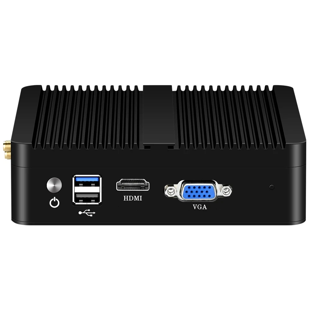 팬리스 산업용 미니 PC Inter Celeron J1900 4xi225V NIC, 1xHDMI 1xVGA 2xUSB 지원 Windows10 LINUX Pfsense 컴퓨터 - imagen 5