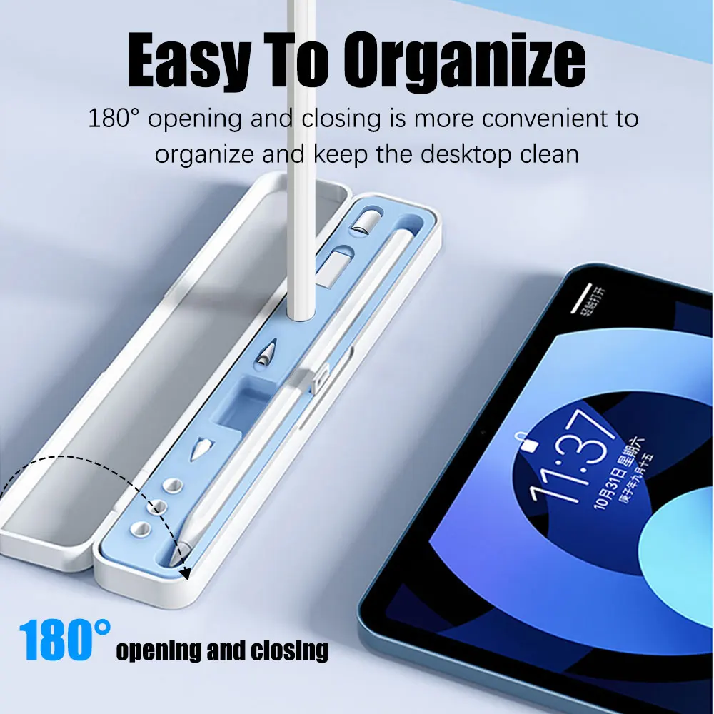 Para Apple Pencil 2 1 caja para Ipad Pencil 2a generación 1a generación funda protectora lápiz soporte puntas caja Accesorios - imagen 4