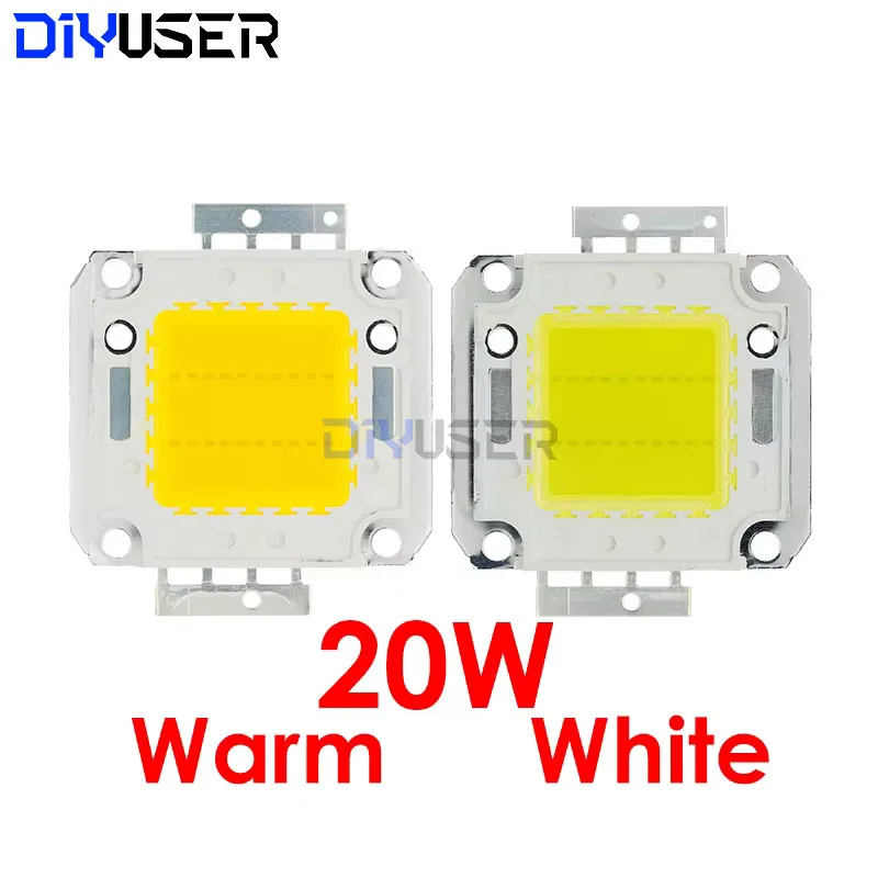 DIYUSER 10W 20W 30W 50W 100W CHIP LED blanco/blanco cálido cuentas de lámpara de alta potencia integradas 24*44mil 32V-34V 3200K-6500K 600-3000MA - imagen 3