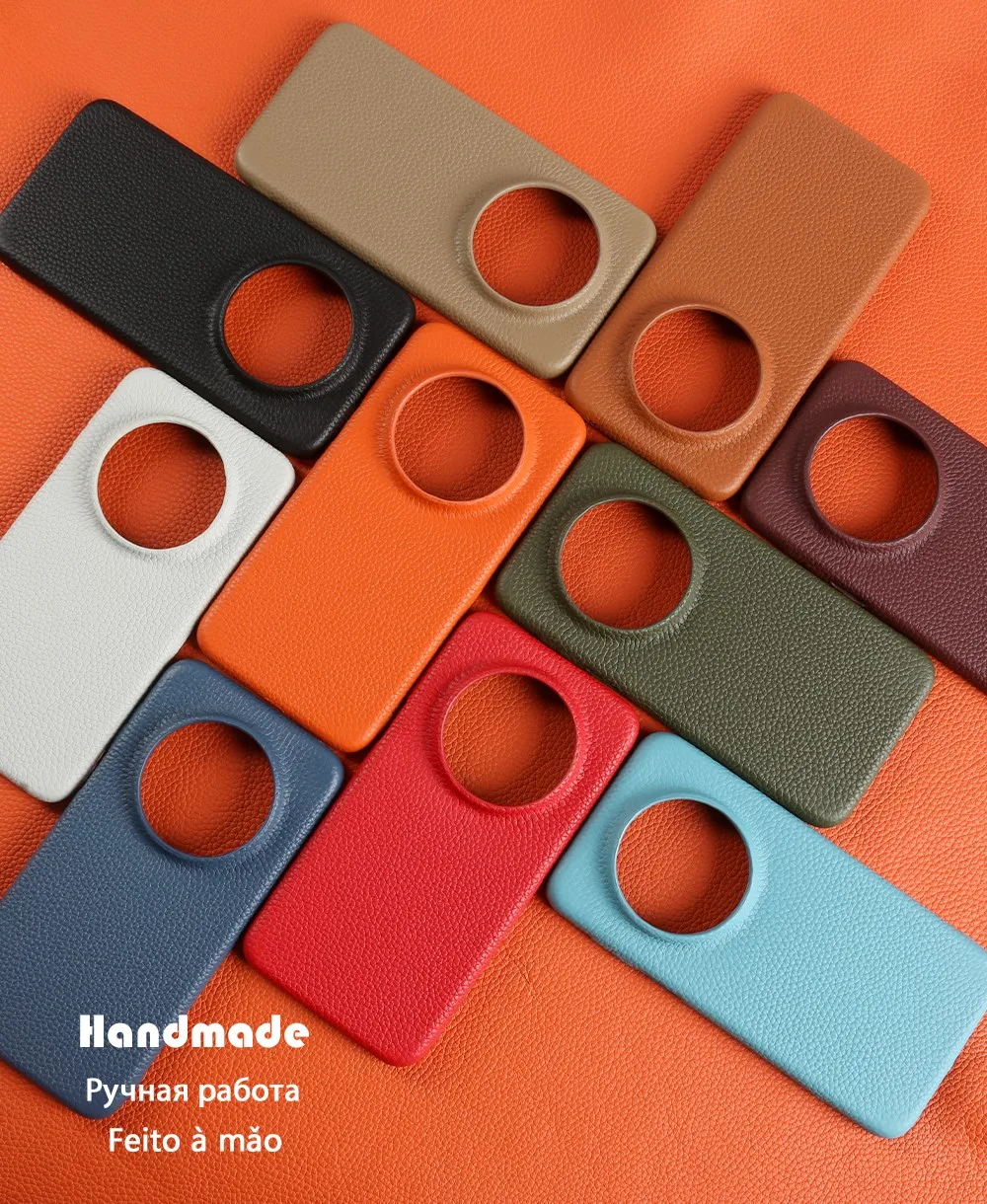 Funda magnética de cuero genuino de lujo para Honor Magic 7 Pro magic6Pro, funda trasera de carga inalámbrica, Fundas a prueba de golpes - imagen 4