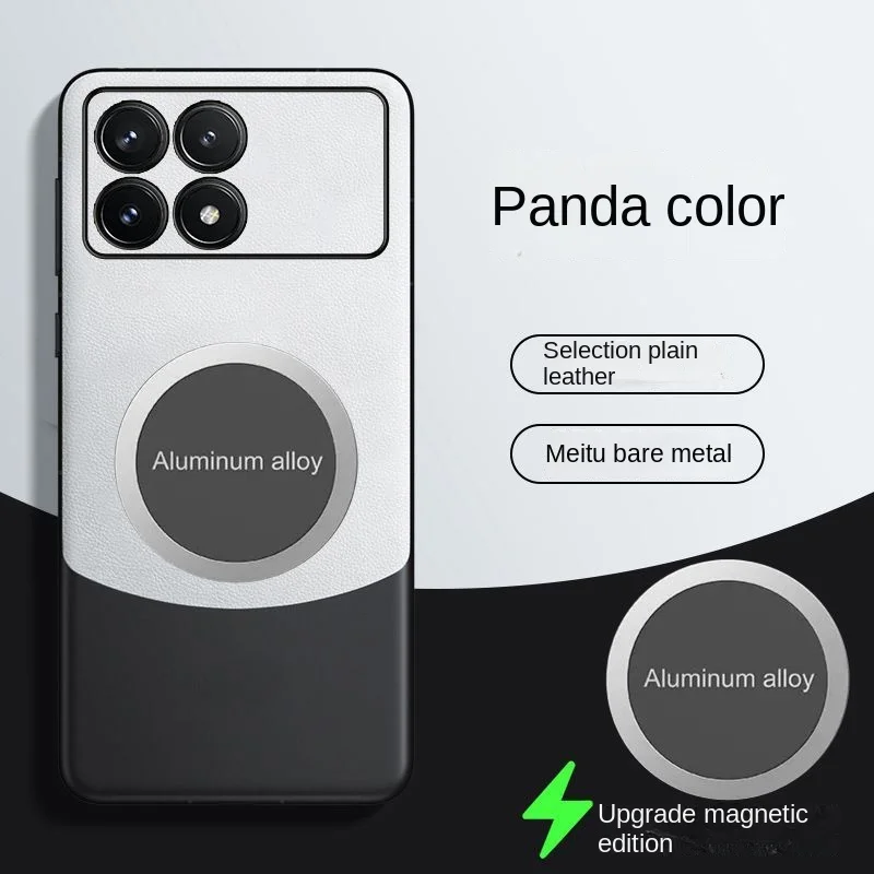 Para Xiaomi Mi 14T Pro funda de piel sintética de lujo con funda trasera protectora magnética para Xiaomi Mi 14T MI14TPro shell