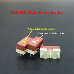 HUANO Microinterruptor silencioso de 3 pines para ratón