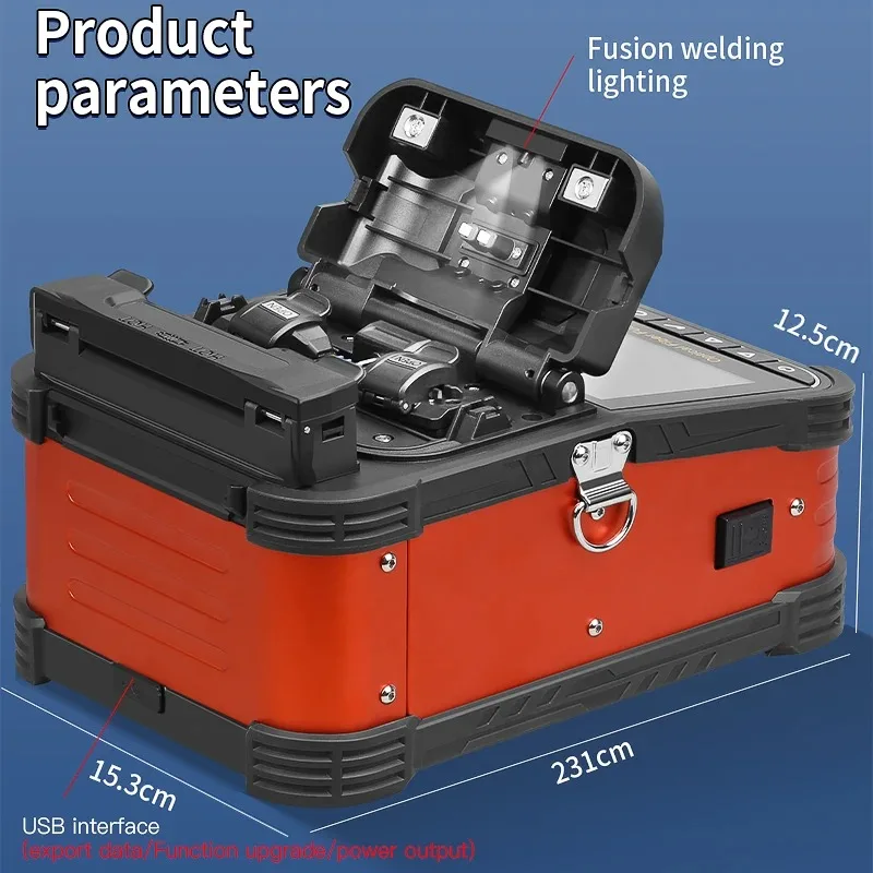 COMPTYCO A-5 épisseuse de Fusion de fibres optiques SM MM Machine de soudage de fibres optiques multilingue noyau de fibres thermofusible intégré OPM VFL - imagen 5