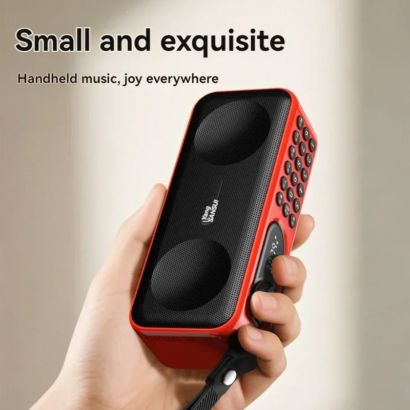 SANSUI F59 Altavoz inalámbrico Bluetooth reproductor RGB portátil para personas mayores Radio FM 3600mAh duración De la batería deportes al aire libre Caixa De Som - imagen 4