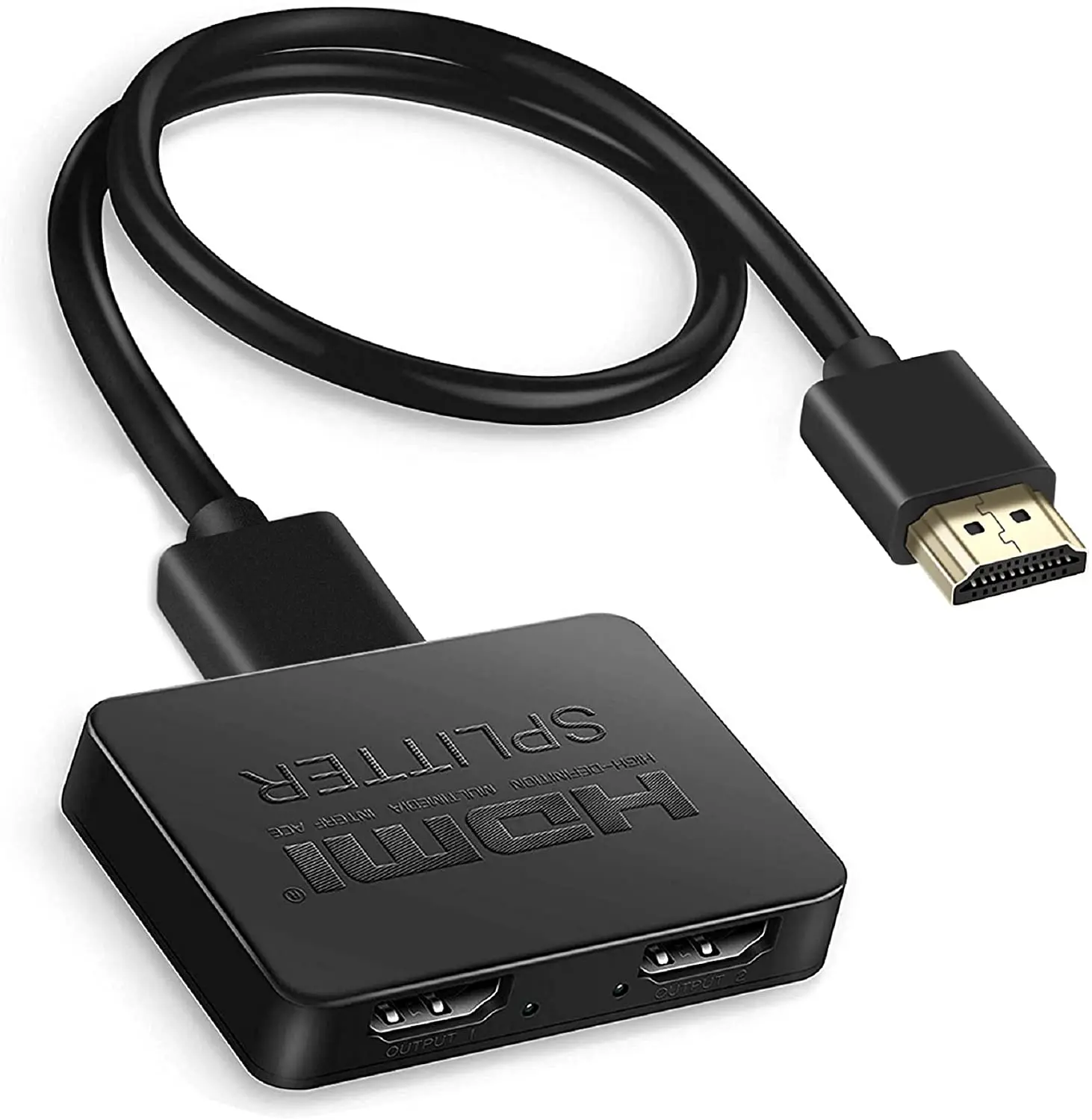Divisor Compatible con HDMI 1 en 2 salida macho-hembra 4K divisor para doble Monitor duplicado/Espejo 1x2 divisor 1 a 2 amplificador - imagen 2