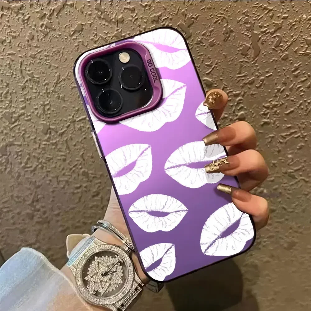 Funda de teléfono para Xiaomi Redmi Note 13, 12, 11, 10 Pro Plus, 8, 10 Pro Max, 12S, 11S, labios rojos Sexy, IMD, Note 10s, 13R, 12R - imagen 2