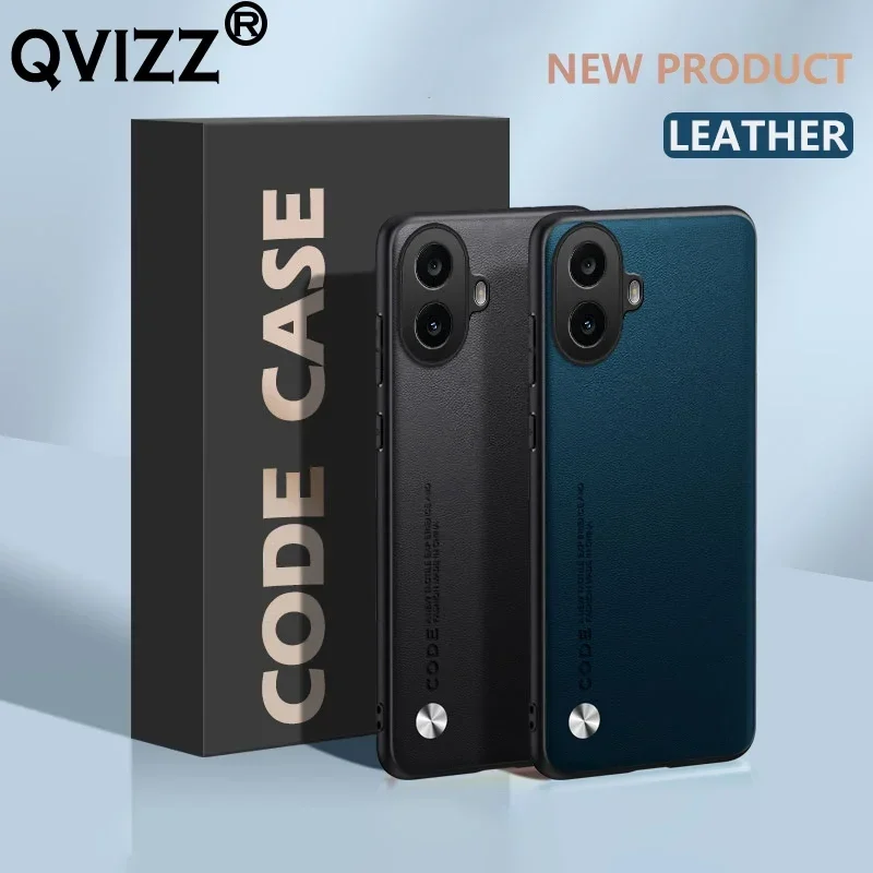 Funda de cuero para nada CMF Phone 1, protección de silicona de fibra de carbono, cámara completa dura, cubierta mate para teléfono NothingCMFPhone1 Coque - imagen 2
