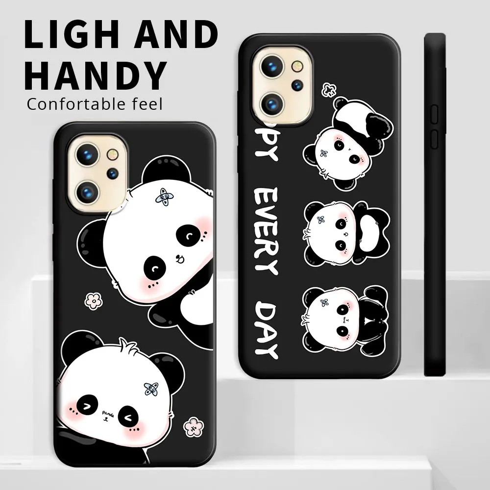 Funda de silicona suave para Umidigi A13 Pro A13S, carcasa trasera de dibujos animados, Panda, flor, pareja, a prueba de golpes