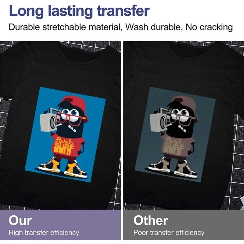 100-10 Uds. Papeles de transferencia de calor por sublimación A4, impresión DIY para ropa, camiseta, taza, almohada, papeles de transferencia térmica A4 - imagen 4