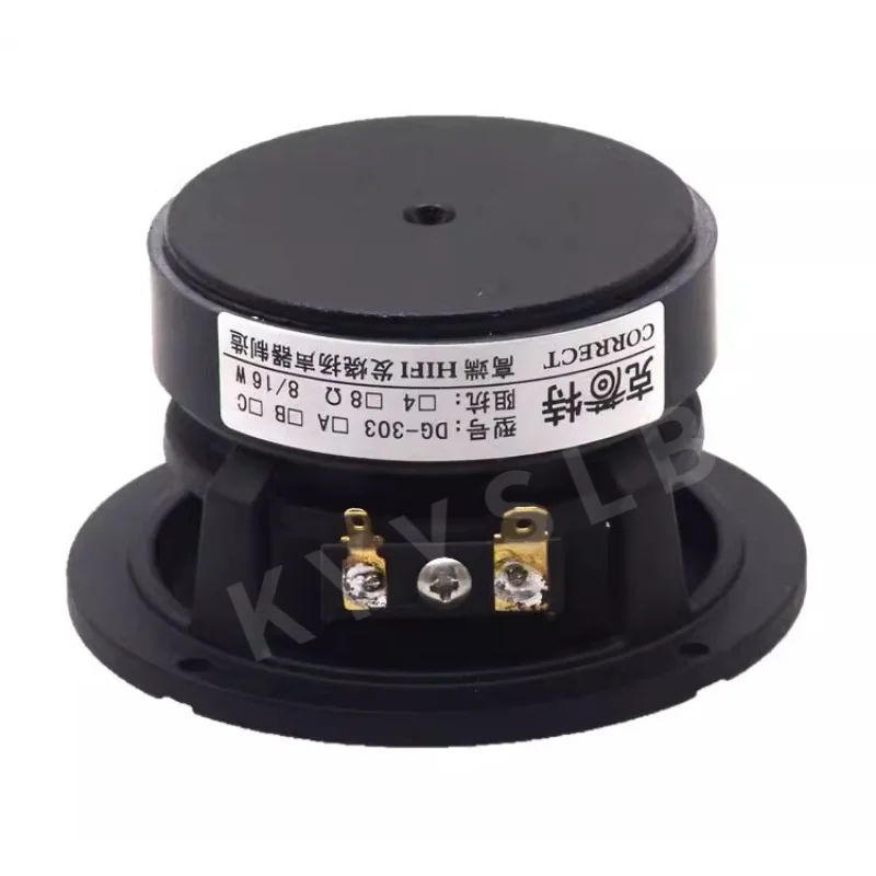 KYYSLB Altavoz de rango completo HIFI de 3 pulgadas, marco de lavabo de aluminio fundido, lavabo de Mica con borde de roble negro - imagen 2