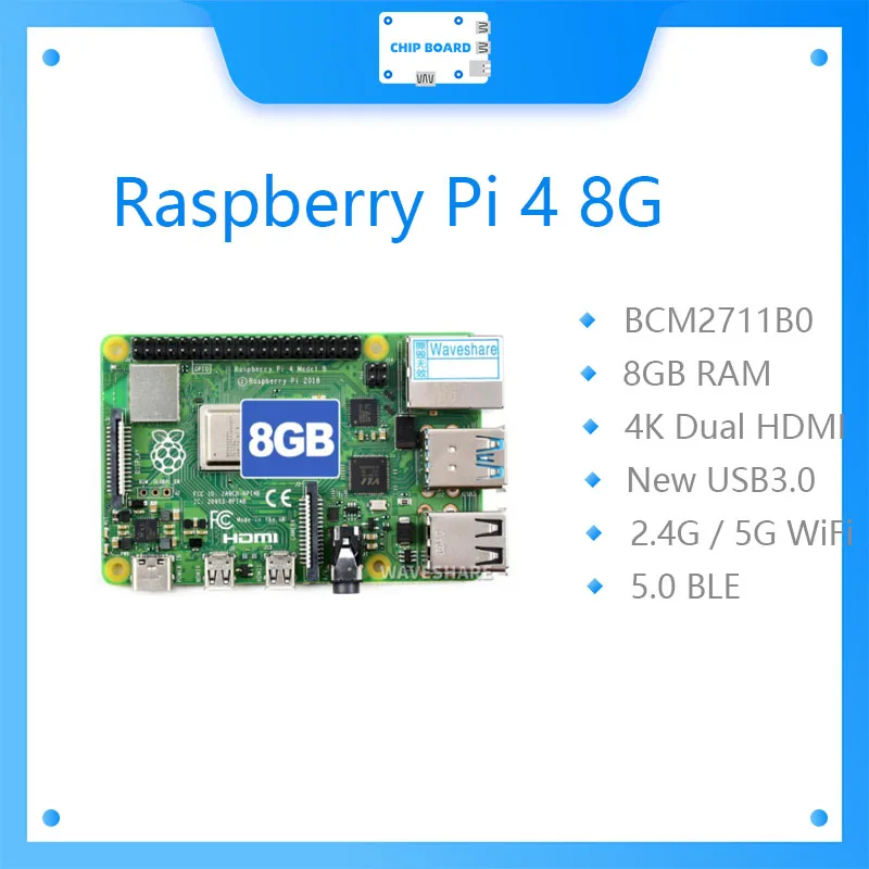 Nuevo Raspberry Pi 4 Modelo B 8GB RAM, completamente actualizado