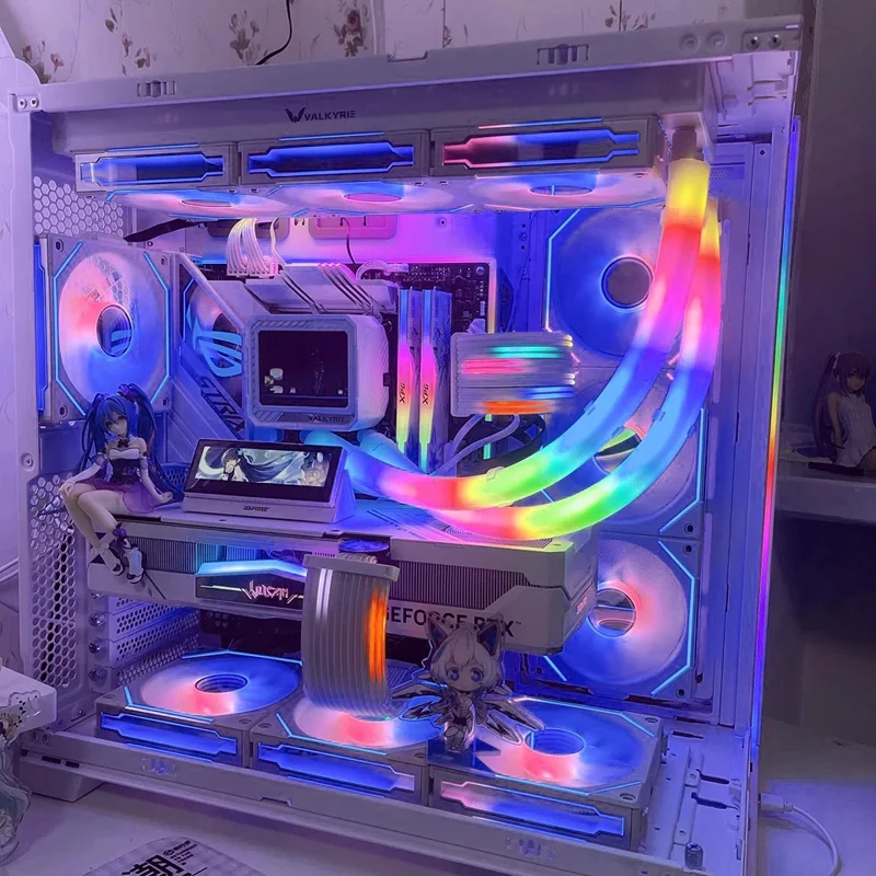 Enfriador de agua, tubo suave, chaleco ARGB, 5V, 3 pines, fluido, accesorios de refrigeración DIY, tubo refrigerado por agua, cubierta de lámpara de luz LED, manguera de refrigeración por agua - imagen 3