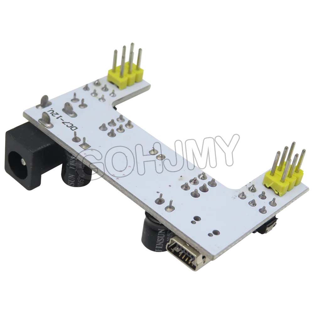 Módulo de fuente de alimentación de placa de pruebas MB-102/módulo de alimentación dedicado de placa de pruebas blanca MB102, placa de pan sin soldadura MB102 de 2 vías 3,3 V 5V - imagen 4