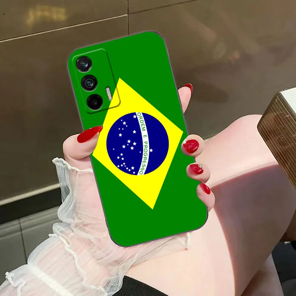 Funda de teléfono personalizada con bandera brasileña de Brasil para Realme C75 C65 C63 C55 C53 C35 C33 C30 C21Y C21 C20 C15 C11 GT NARZO 50 50I - imagen 5
