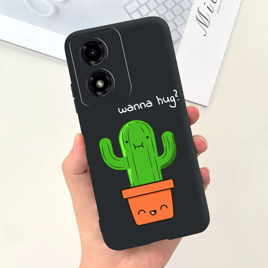 Para Motorola Moto G04 funda bonita niñas girasol pintado cubierta suave TPU funda de teléfono para Motorola G04s MotoG04 MotoG04s bolsas - imagen 2