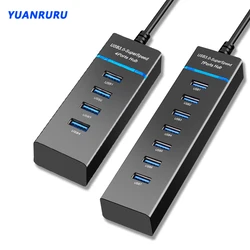 Hub USB 3.0 de 7 puertos - Expansor USB de alta velocidad para PC