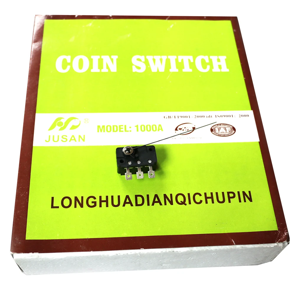 Microinterruptor de 3 pines con aguja de 5A y 10cm para aceptador de monedas antiguo mecánico americano, microinterruptores, juego de salón recreativo, 5 uds. - imagen 4