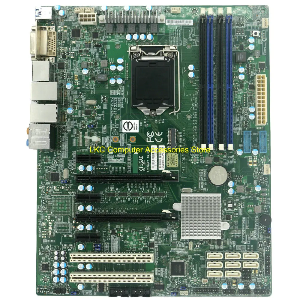 Placa base para estación de trabajo Supermicro X11SAE, placa base ATX Gigabit Dual C236 LGA1151, compatible con E3 V5 V6