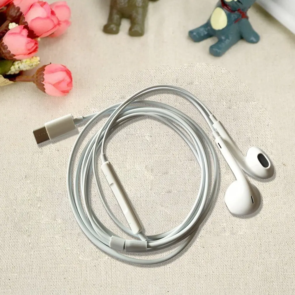 Auricular Digital USB tipo C Original, accesorio de auriculares con cable, Control en la oreja, auriculares digitales para teléfono inteligente - imagen 4