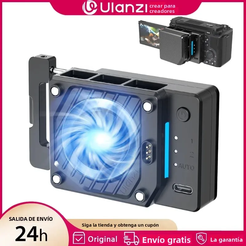 Ulanzi CU01 refrigerador termostático para cámara Semiconductor ventilador de refrigeración para cámara radiador 4K Kit de grabación disipador de calor para Sony Canon Nikon