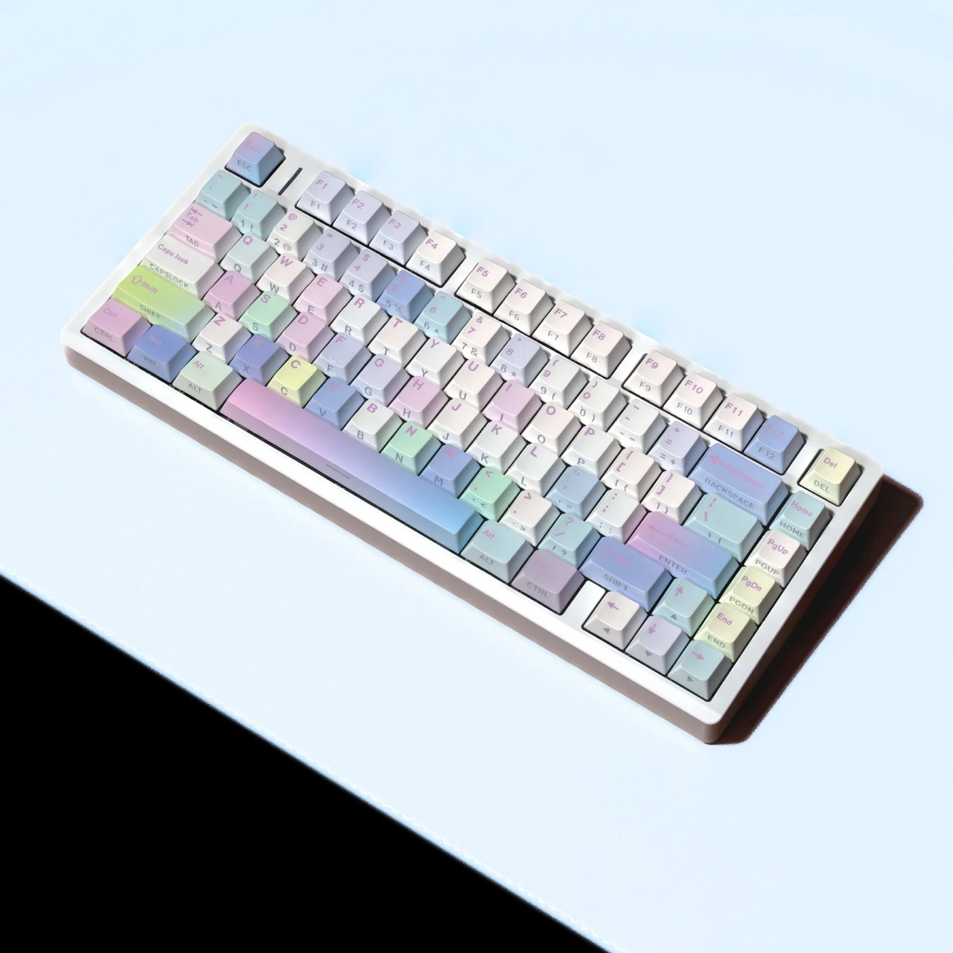 Teclas de burbujas, perfil de cereza, PBT, estampado lateral, coreano, japonés, ruso, español, francés, alemán, árabe, Teclado mecánico - imagen 5