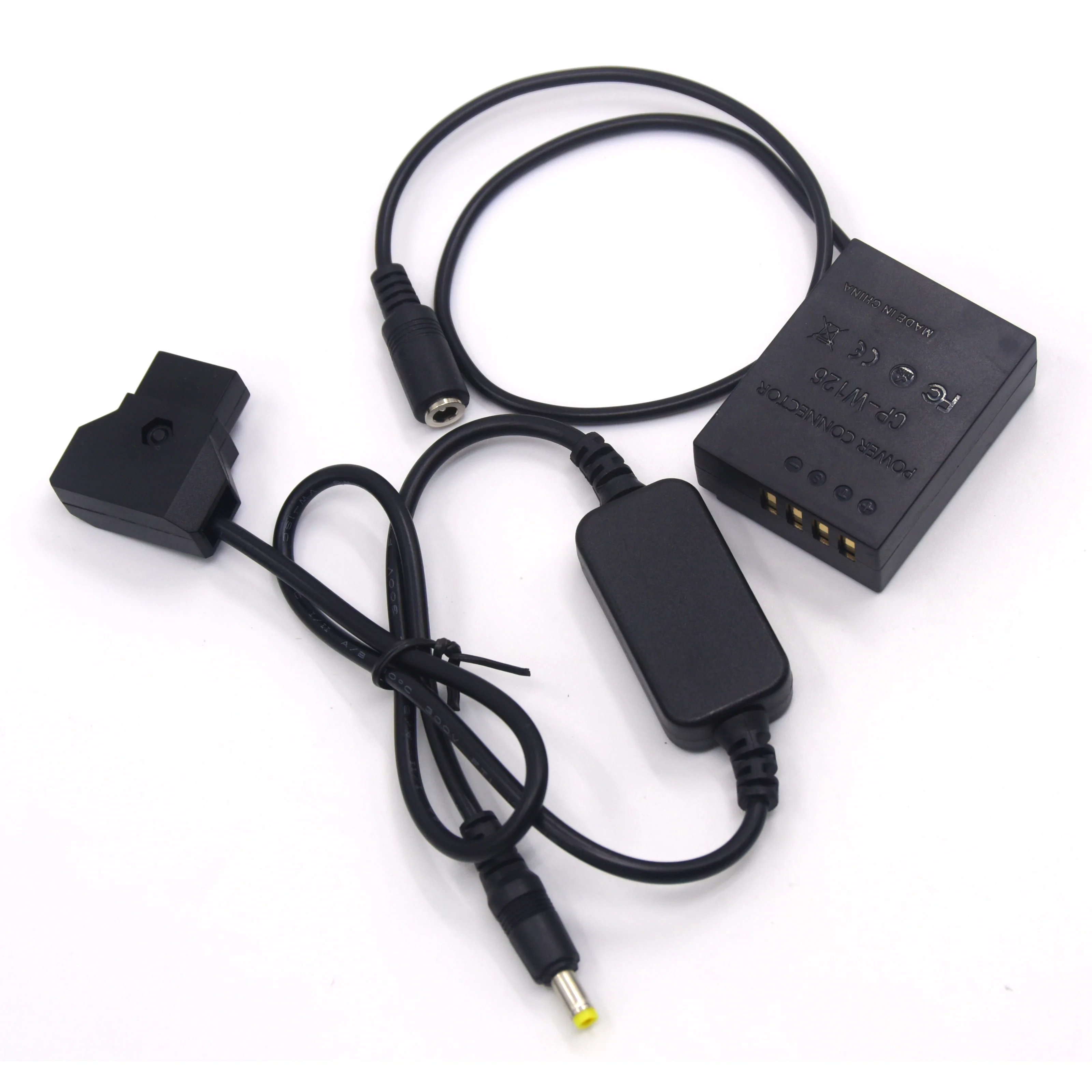 Cable CC d-tap, acoplador de CP-W126, batería ficticia NP-W126 compatible con cámara Fuji X-Pro1 X-E3 X-E2S X-M1 X-H1 X-T1 X-T3 X-T20 HS50EXR - imagen 4