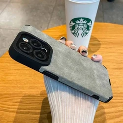Funda Silicona Cuero Mate iPhone 15/16/14 Pro – Protección Antigolpes