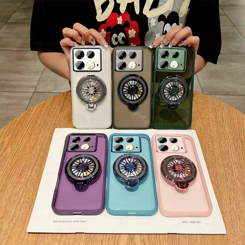 Funda transparente para Infinix Note 40 Pro Plus, cubierta trasera protectora con anillo giroscópico, lente magnética, 30, 40 Pro - imagen 3