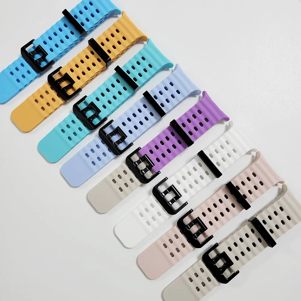 Correa marina para Samsung Galaxy Watch Ultra, pulsera deportiva de silicona sin huecos, 47mm - imagen 3