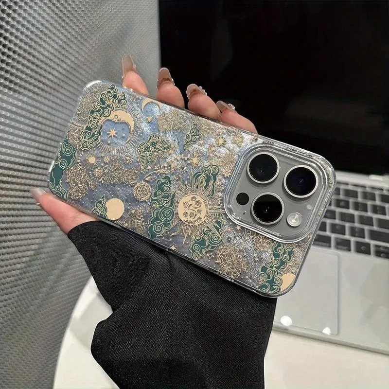 Funda de teléfono con estampado de sol antiguo y misterioso para Xiaomi Redmi 14C 13C 13 12 Redmi Note 14 Pro Plus 5G 13 12S 11 - imagen 4