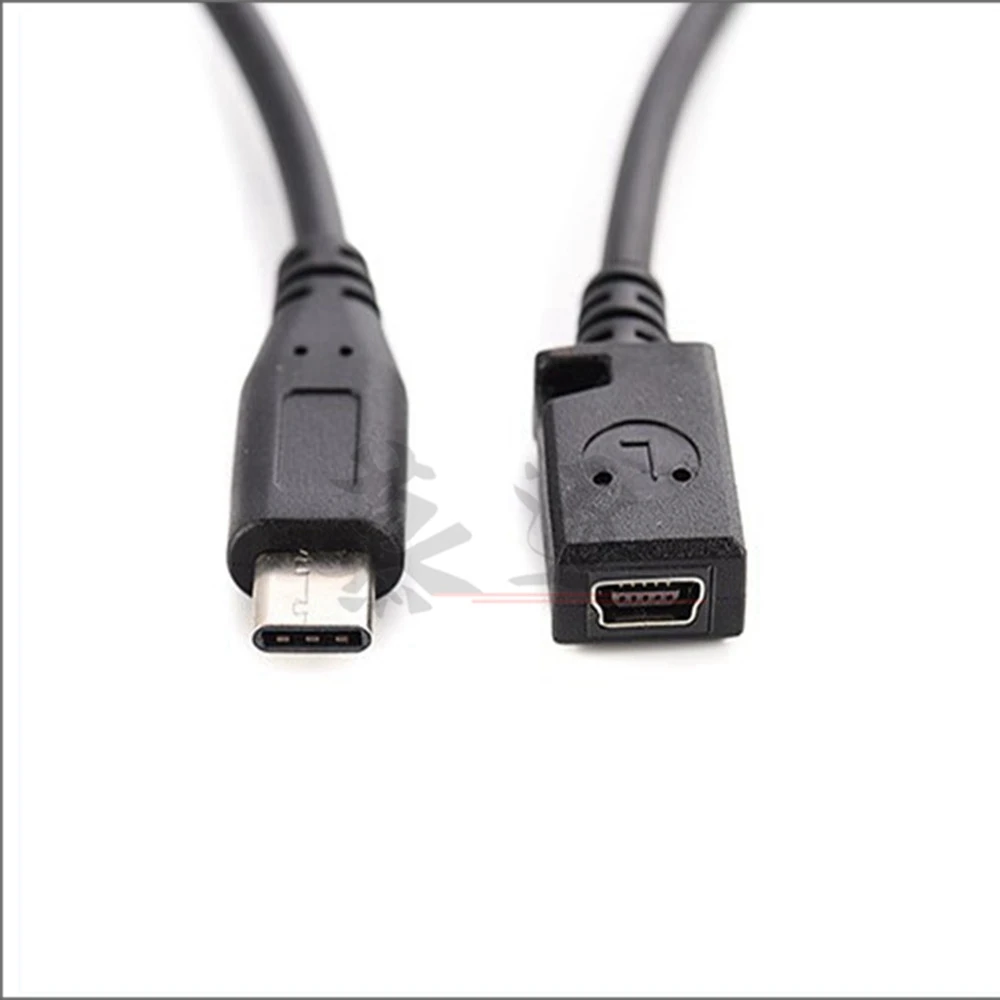 Tipo C USB 3.1 Macho a 5 pines Mini USB Hembra Cable de sincronización de datos de carga Adaptador de cable - imagen 2