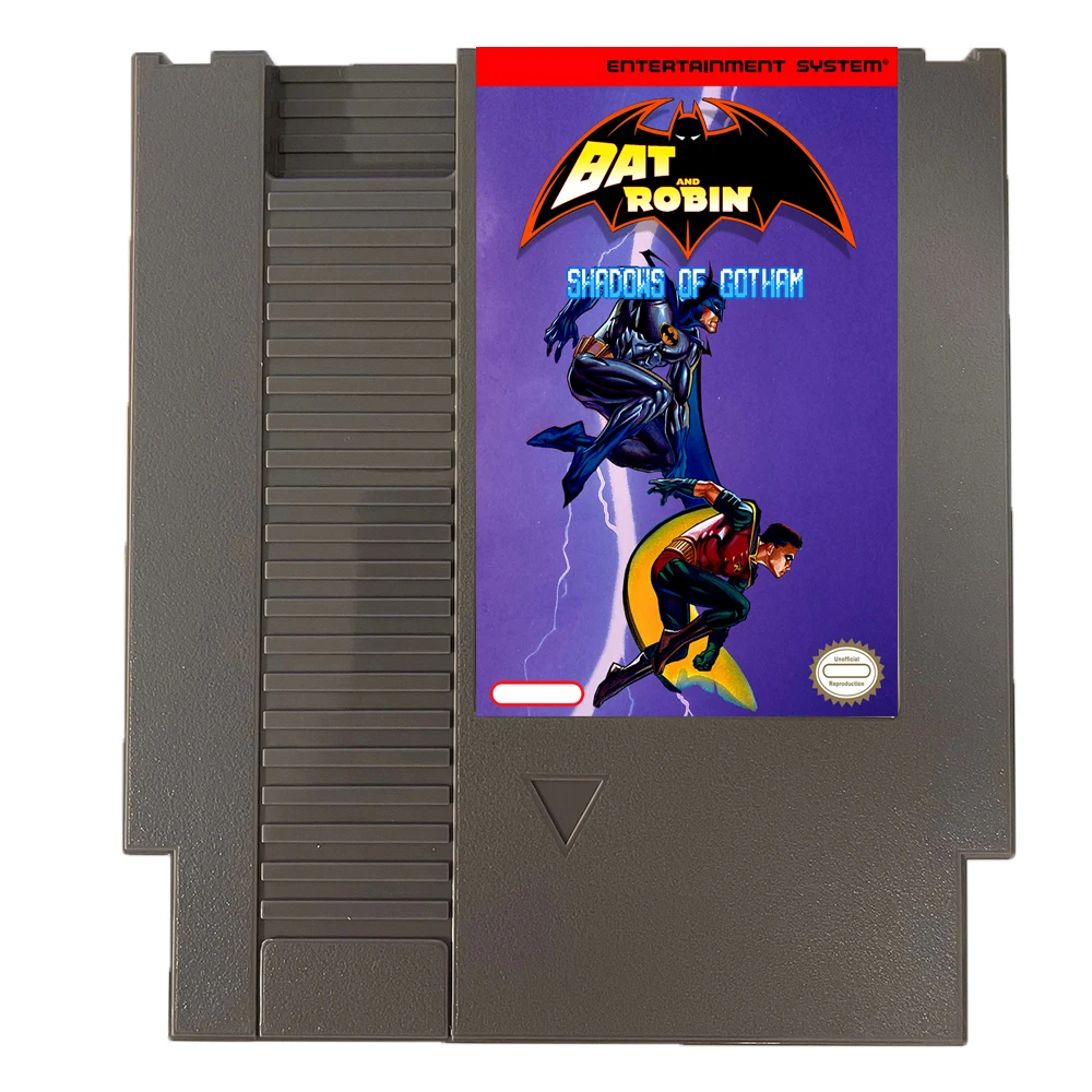 Bat y Robin Shadows of Gotham - Cartucho de juego NES de 8 bits para juego NES Cosnole