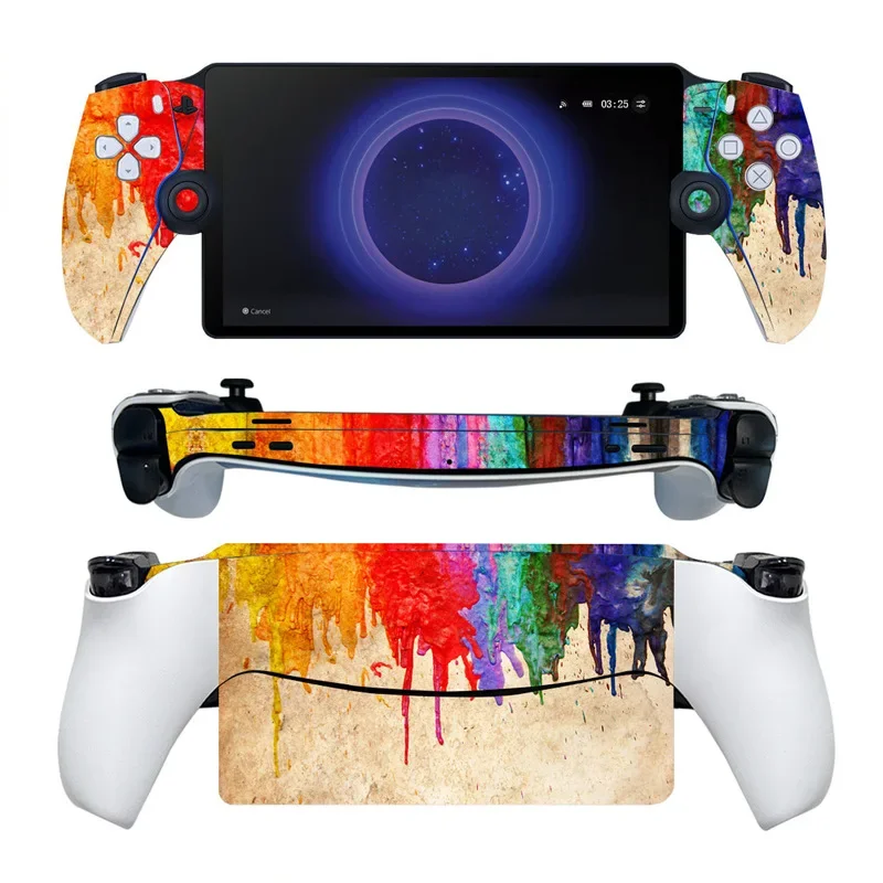 Pegatinas para consola Sony Playstation Portal, funda protectora completa, calcomanía de piel para PS Portal, accesorios de juegos portátiles - imagen 5