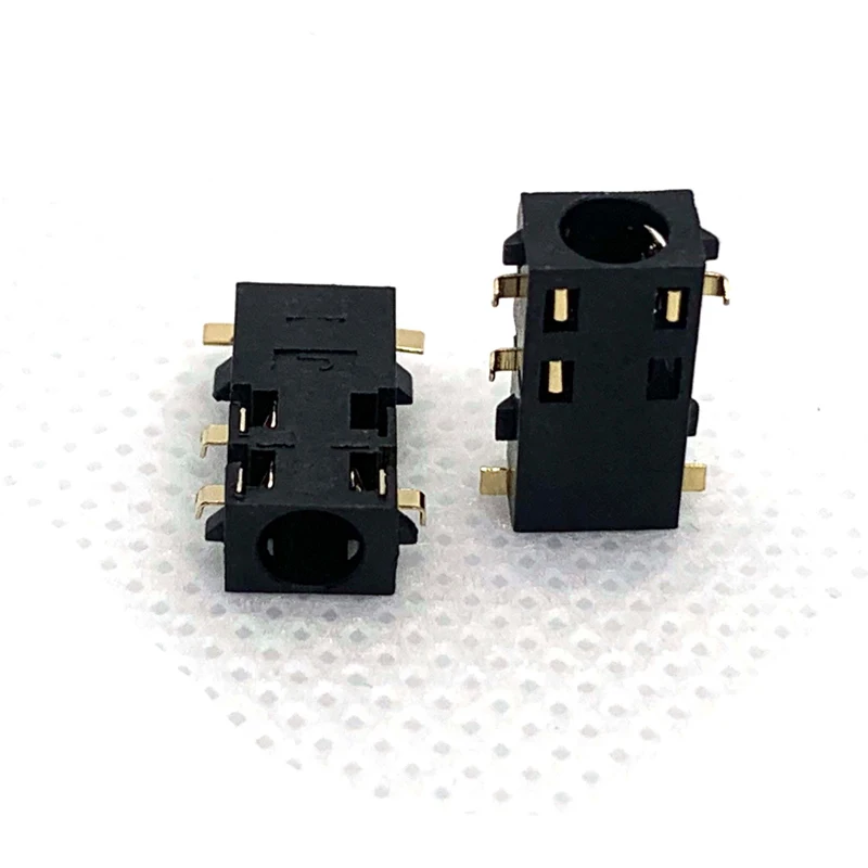 Placa de hundimiento de piezas, enchufe de auriculares de 5 pines sin pin fijo doblado, PJ-3086, 10 PJ-381, 3,5 - imagen 4