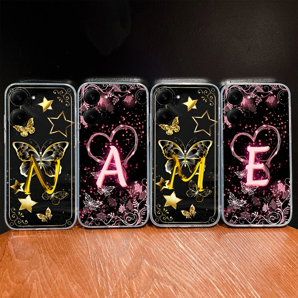 Para Xiaomi Redmi A5 4G / Poco C71 Funda de teléfono única con letras de corazón para Redmi A 5 / Poco C 71 Funda de silicona transparente de TPU suave - imagen 3