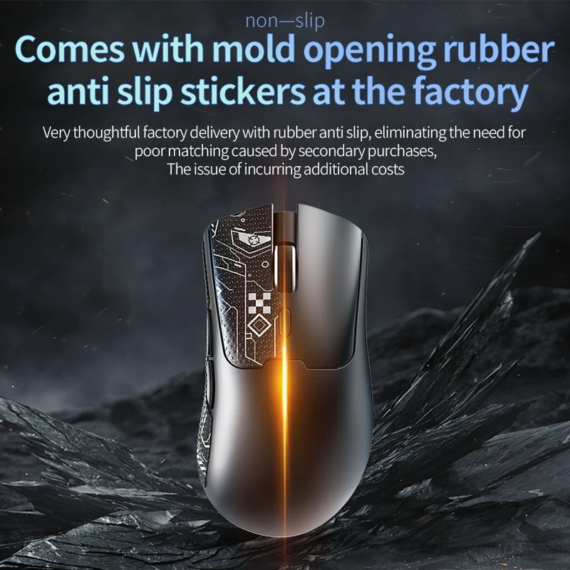 Ratón inalámbrico ligero para juegos con 3 modos con cable 2.4G BT para computadora portátil Deskbtop - imagen 4