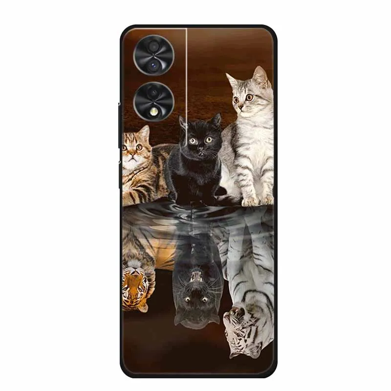 Funda de silicona suave para teléfono, carcasa trasera de TPU de lujo con dibujos animados a prueba de golpes, Bonita, para TCL 505, 502, TCL505, TCL502 - imagen 2